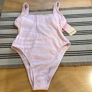 Stoney Clover x Target Pink Ribbed Swimsuit